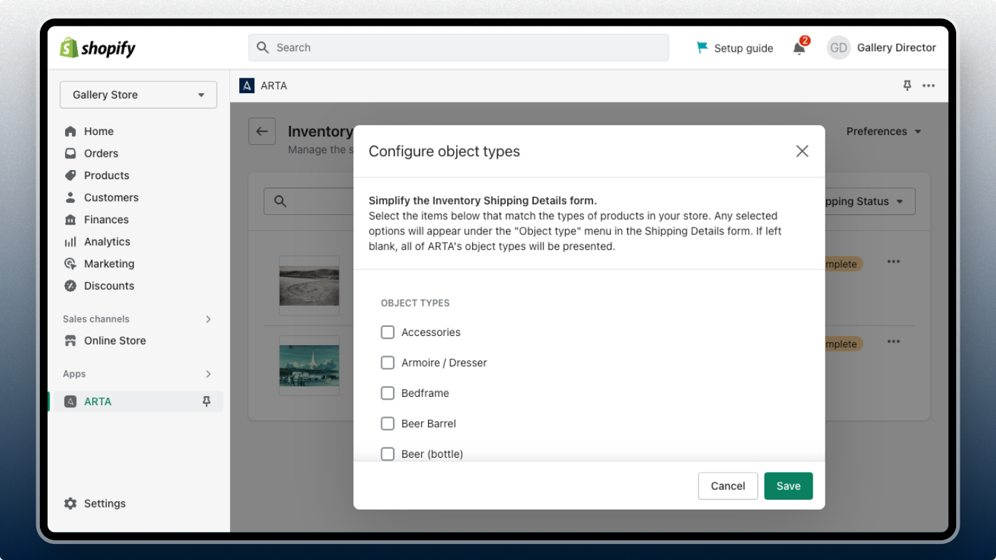 customizing object types